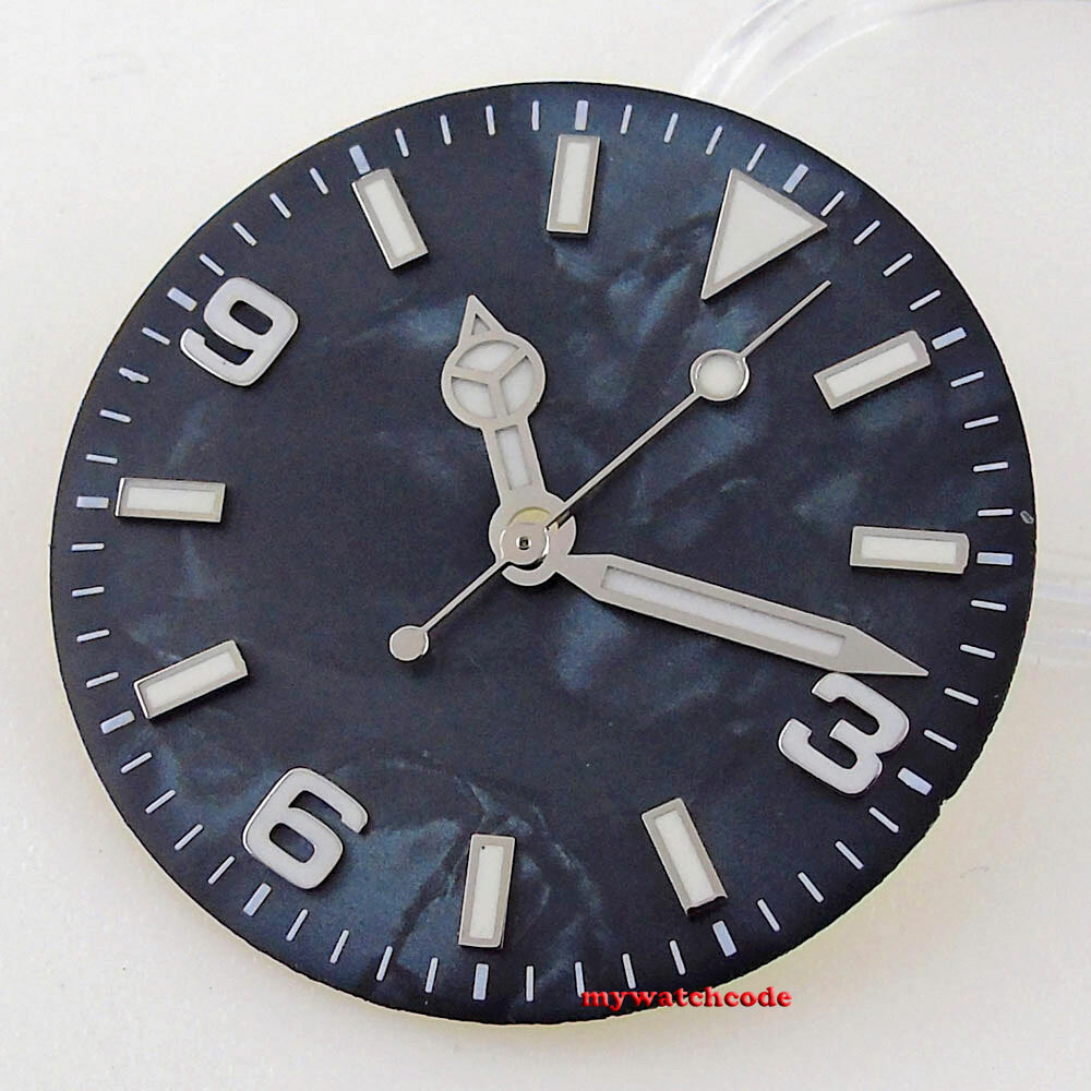 29mm Orange Blue Black White Shell Dial Fit NH35 NH36 eta 2824 2836 miyota 8215