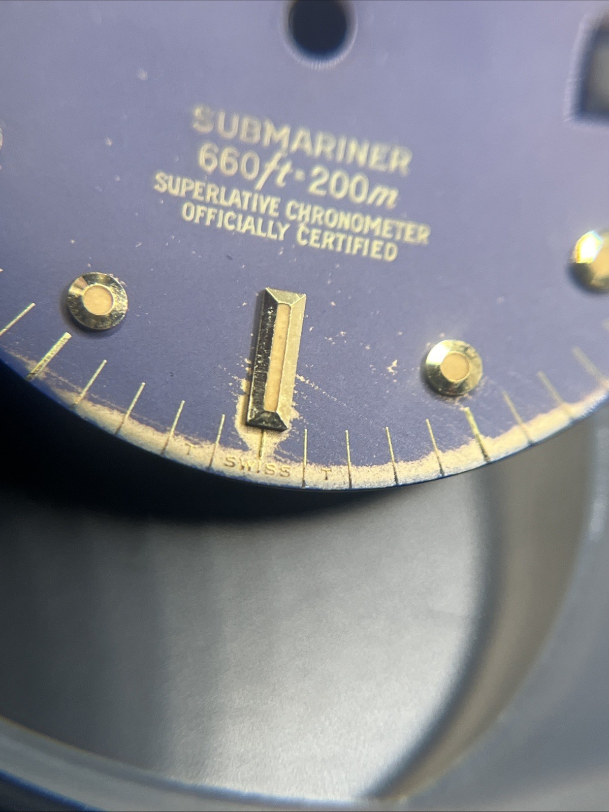Genuine Rolex Submariner 1680 Blue Nipple Dial