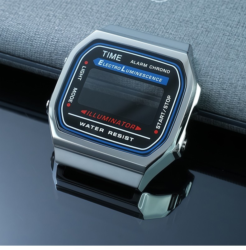For Casio 3289 A-168 Stainless Steel Watch Case Modified A168 Metal Watch Strap