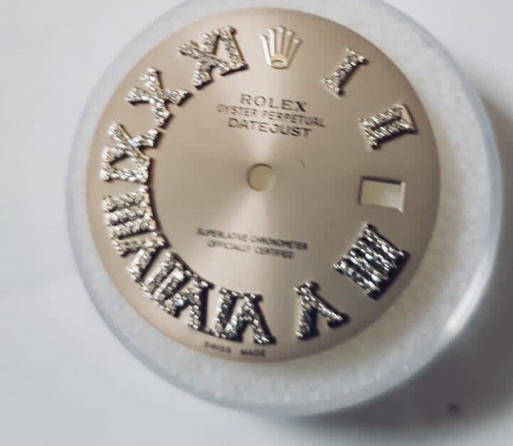 Rolex 36mm Datejust quick Set Grey Roman # Diamond Dial For stainless steel