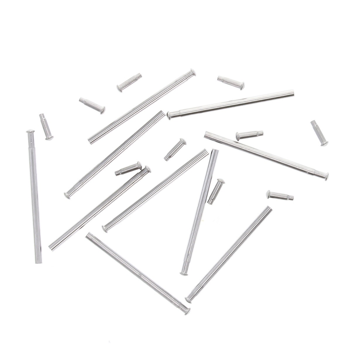 10 SET 18MM TUBE FRICTION PINS FOR FIXING SEIKO FLIP LOCK WATCH BAND CLASP STEEL