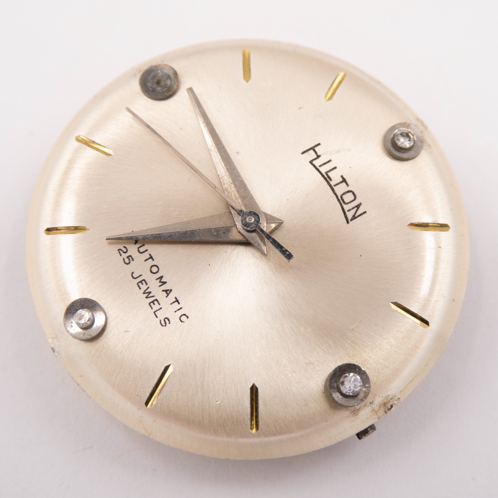 Vintage Hilton / AS 1583N 25-Jewel Automatic Wristwatch Movement, Ticks a Bit