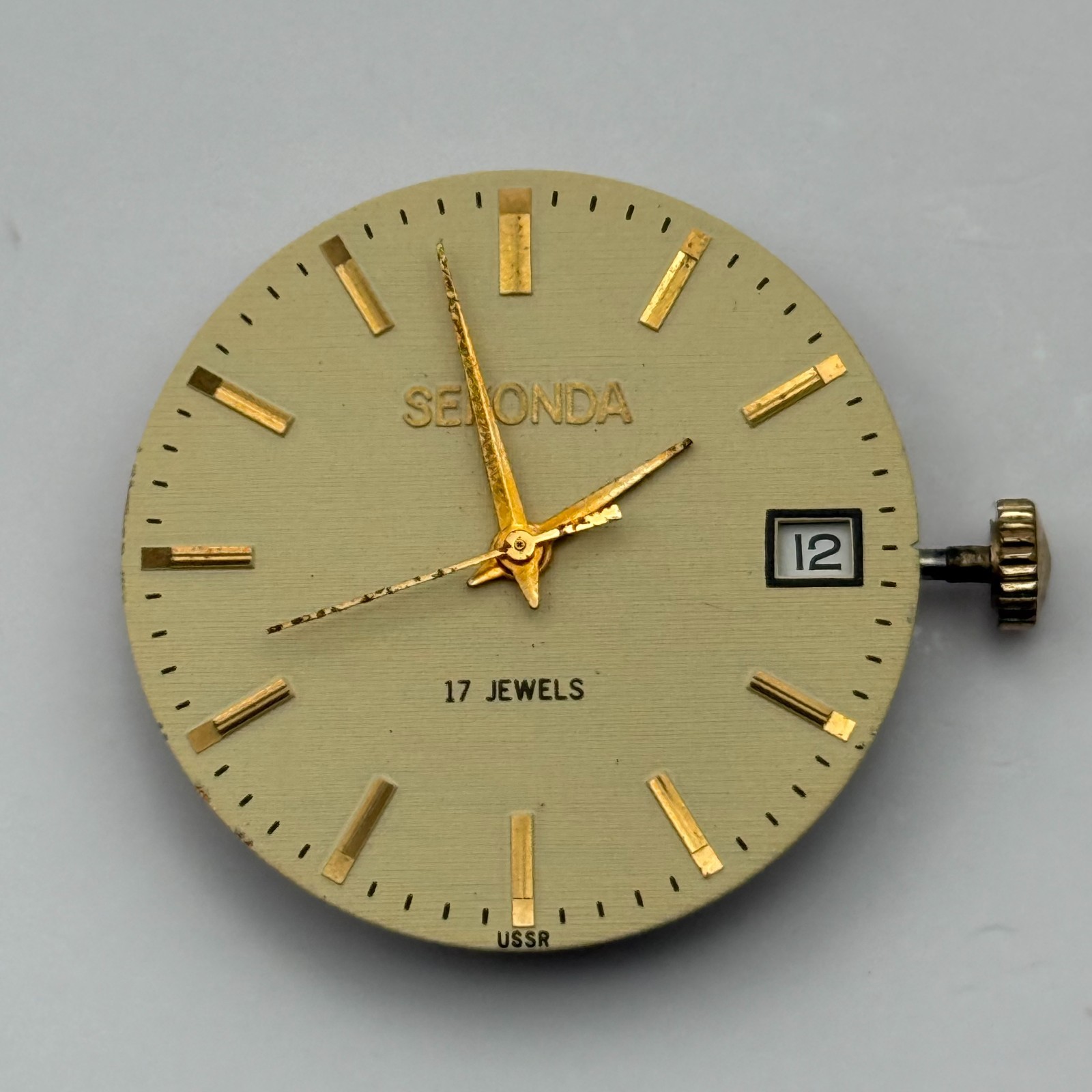 Poljot 2614.2H Watch Movement Sekonda Soviet 17 Jewels Parts Repair 26.4mm