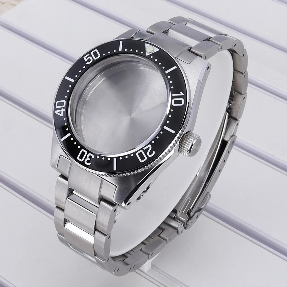 40mm Watch Case For Mod SPB143J1/SPB253J1 Tiger Whale NH35 NH36 NH34 4R36 NH70