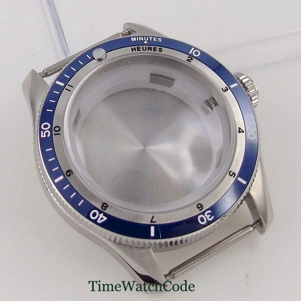 Diving Watch Case for NH35 ETA2824 PT5000 20ATM Double Bow Sapphire Crystal 40mm