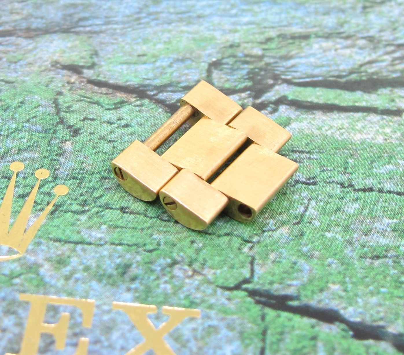 Original Rolex President Solid 18k Gold 16mm Links (2) With Screw