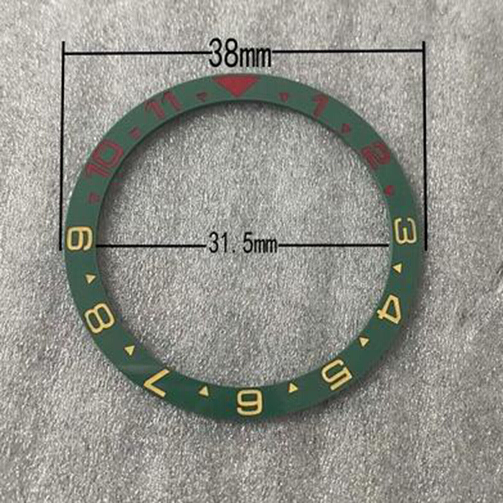 Flat Watch Ring Mouth Watch Bezel Insert 38mm*31.5mm Diameter Ceramic/Aluminum