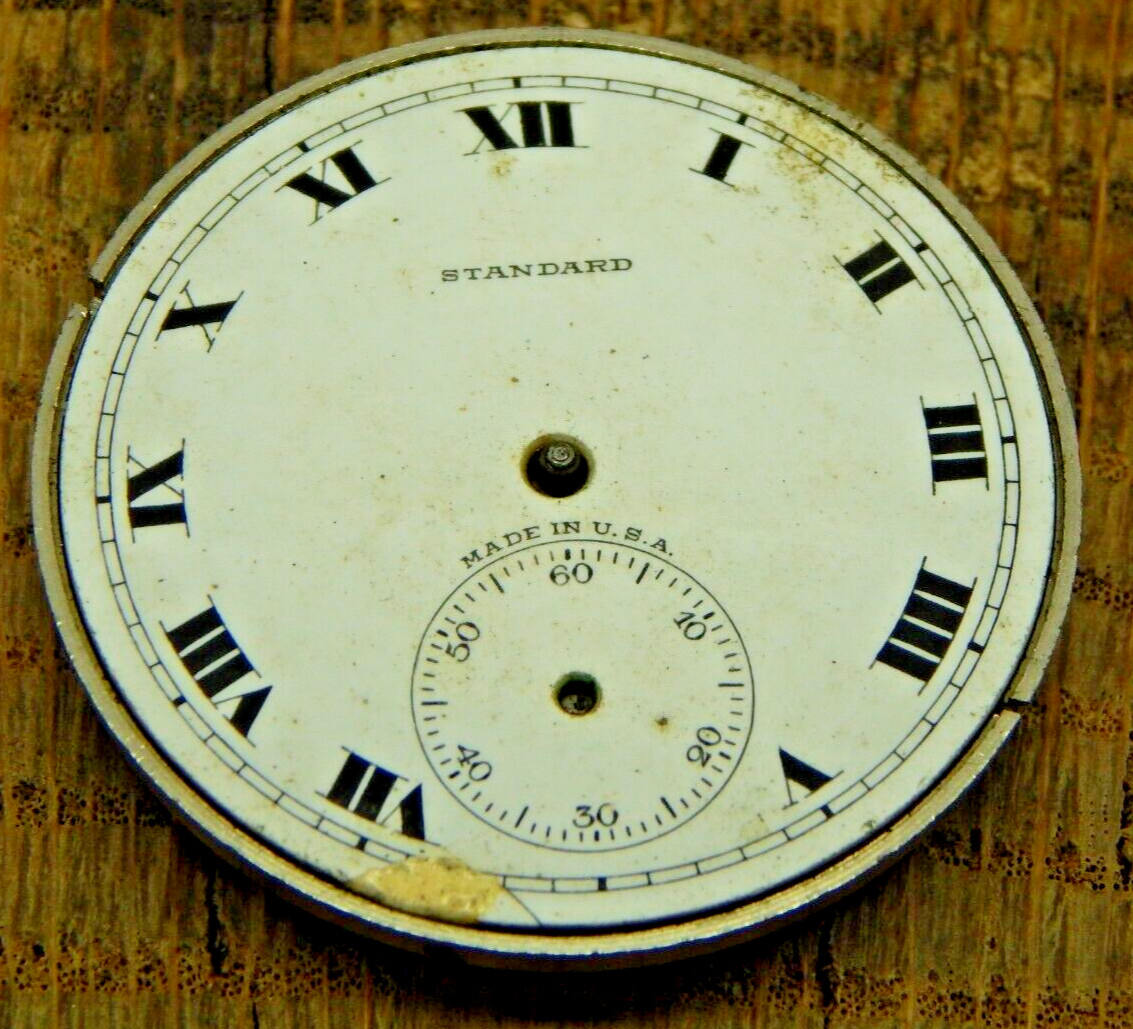 Antique New York Standard Pocket watch movement 12s 7j Grade 170 Model BE C 1914