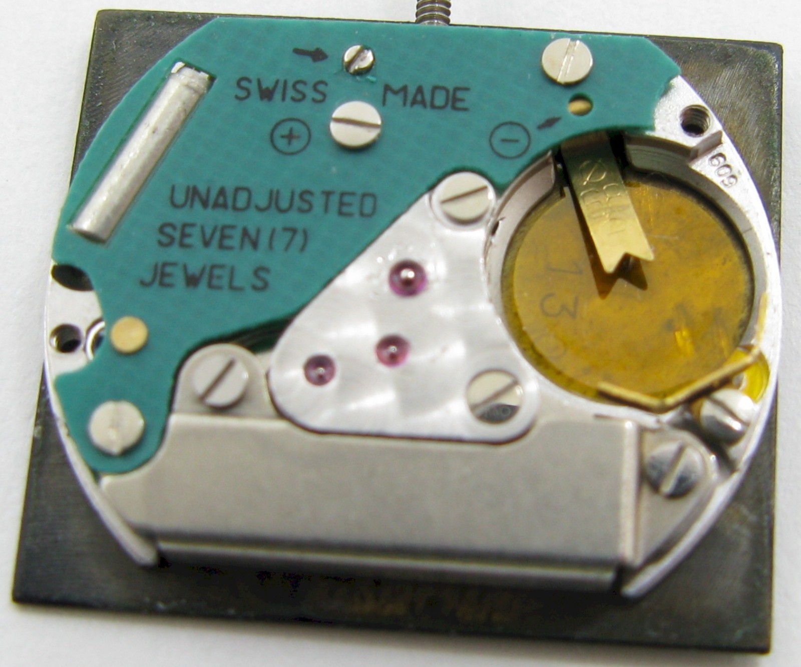 LeCoultre 609 watch movement 7 jewels * tested working *