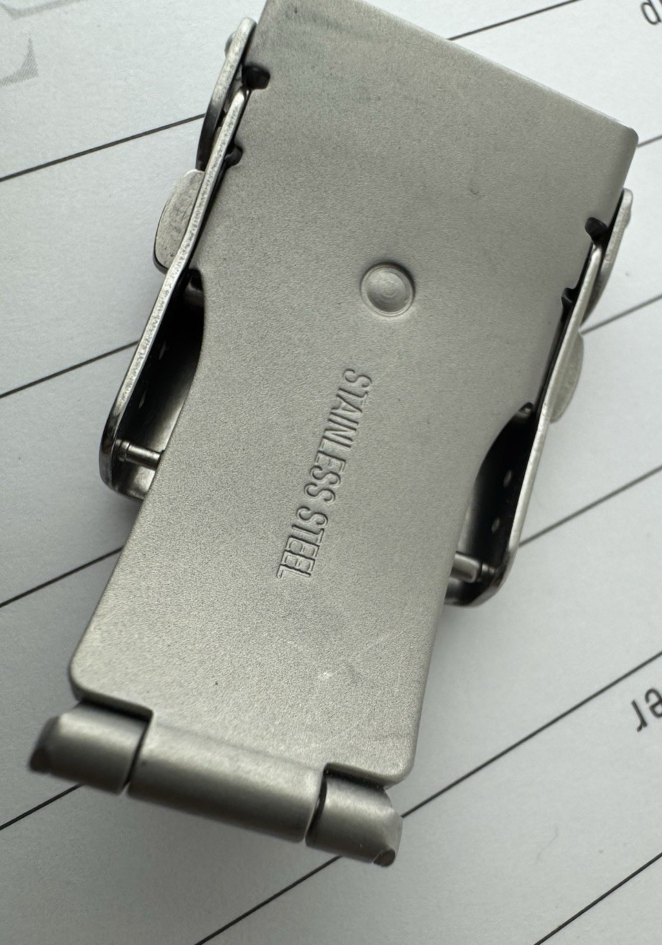 TechnoMarine Watch Folding Clasp Buckle 20MM Stainless Steel Authentic NEW