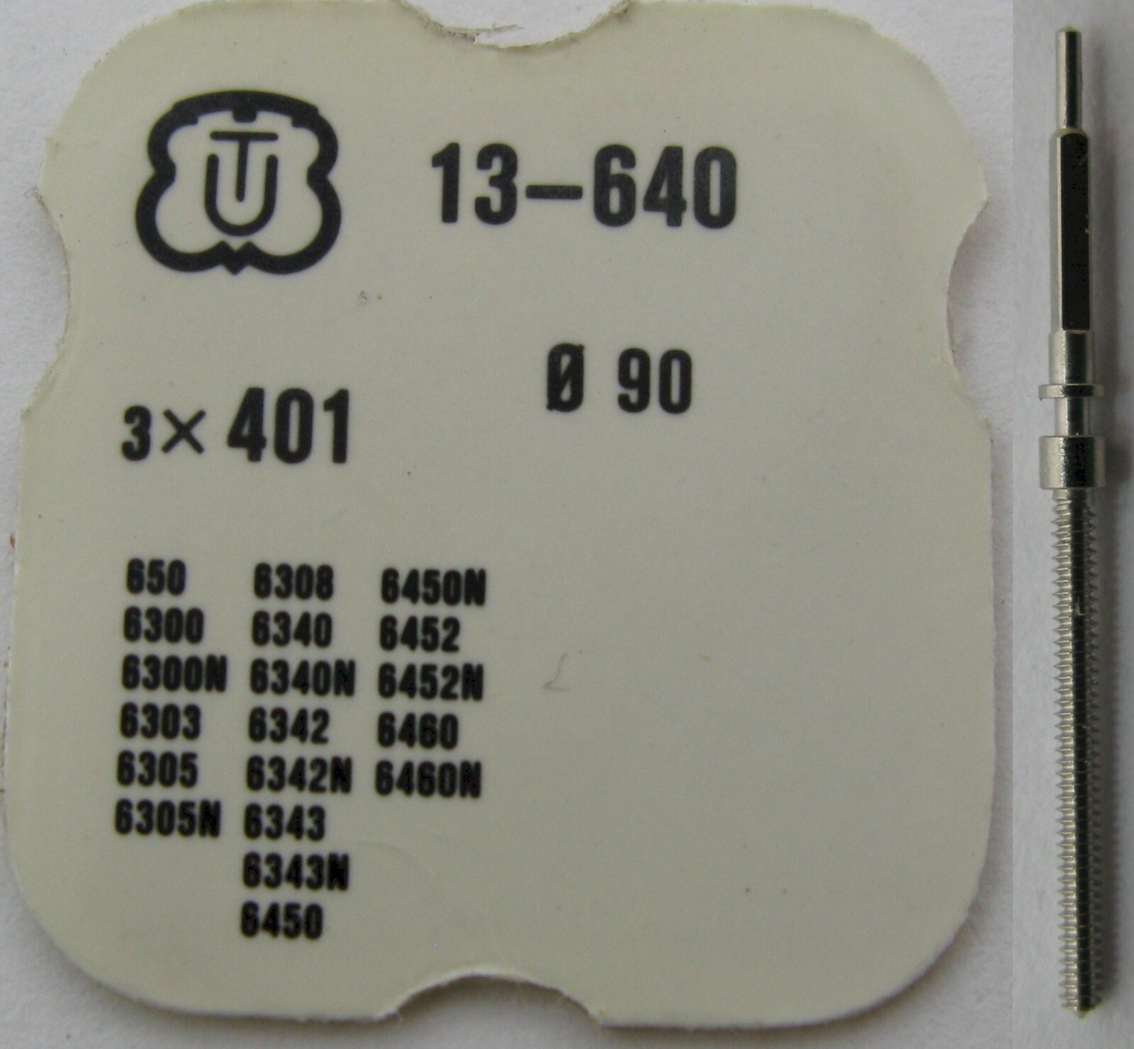 Unitas 640 650 6300 6340 6342 …6450 6452 6460 6460N part: winding stem #401
