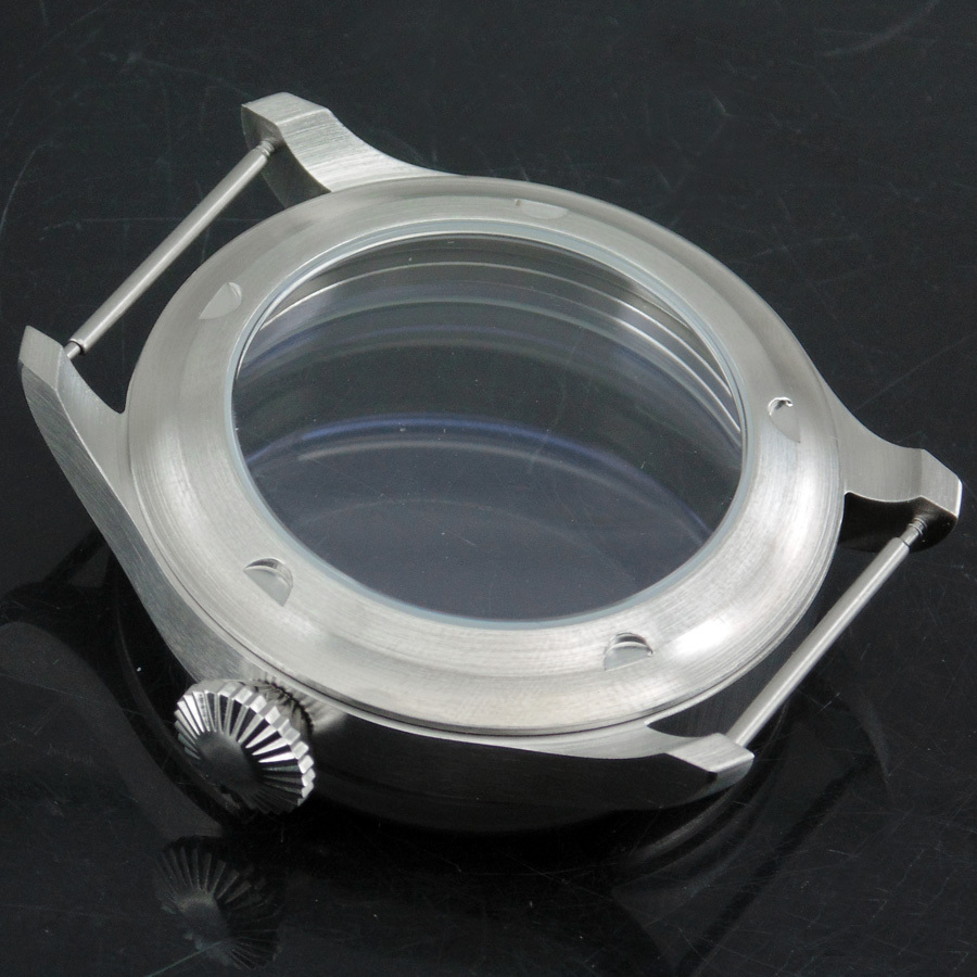47mm 316L steel case fit eta 6497 6498 Seagull st36 movement parnis watch P75