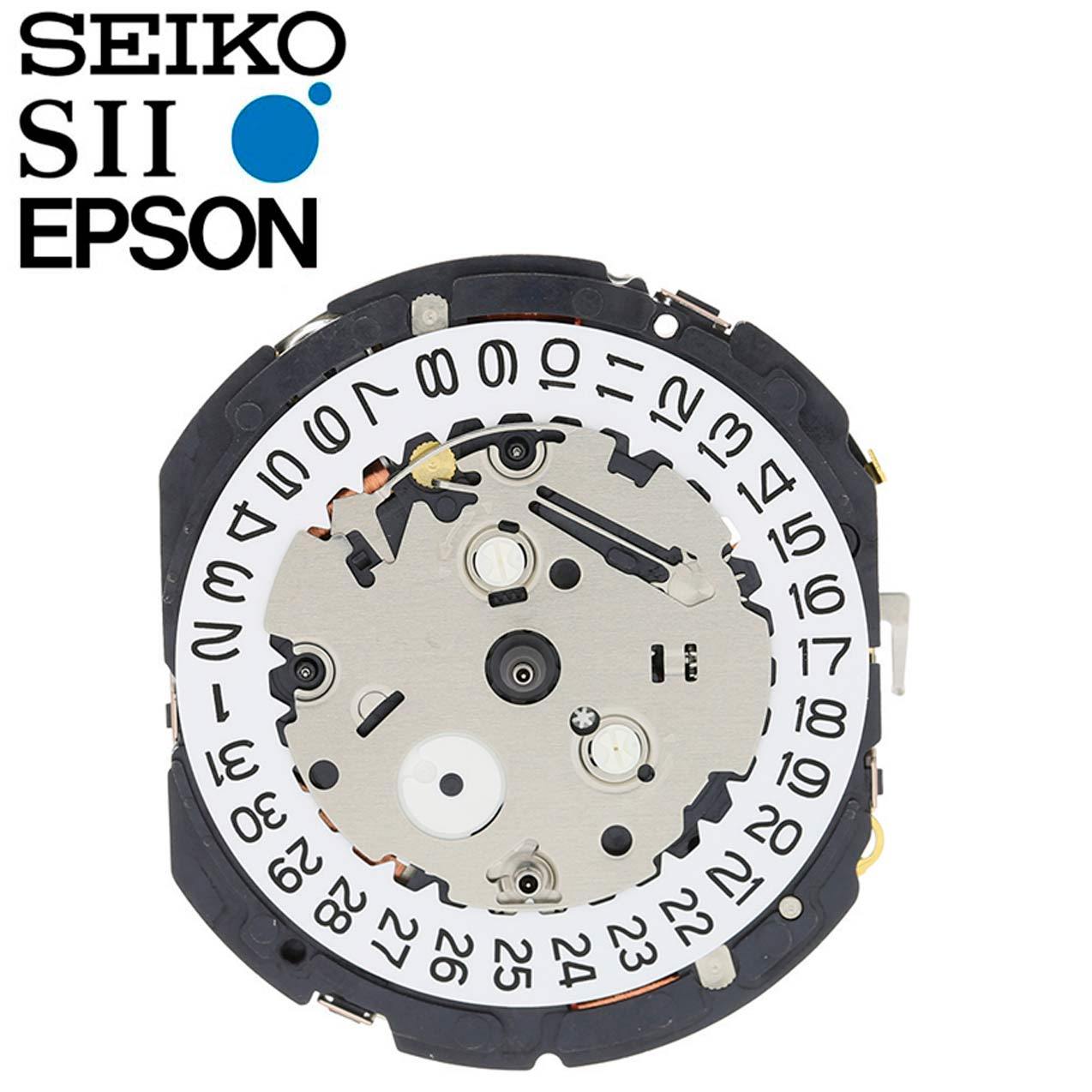 New Japan SII / TMI / Epson YM62 Watch Movement, 12 Ligne, 3 Hands, Date at 3