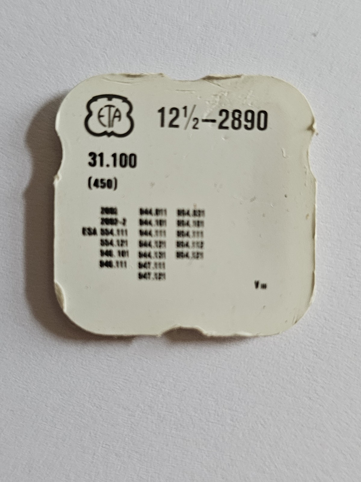 ETA Part 31.100 2890, Setting Wheel, 1 Off, New, Old, Stock