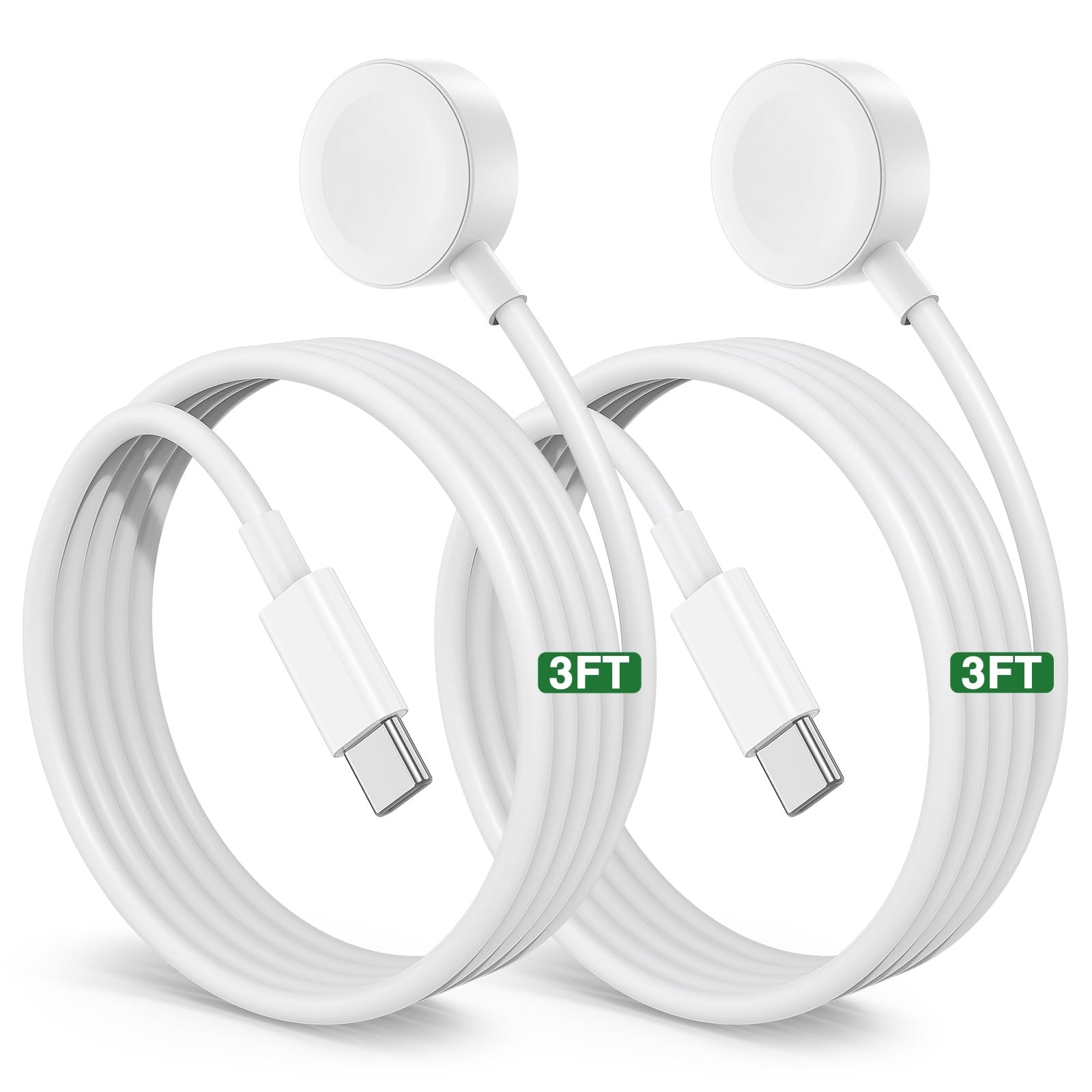 5W Fast Apple Watch Charger Cable,2Pack 3FT Type C iWatch Charger for iWatch …