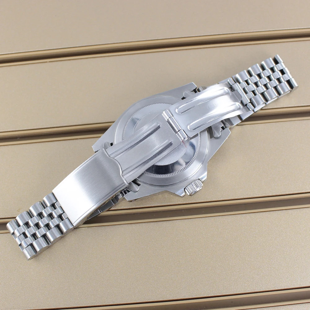 38mm Retro Submariner Watch Case Strap Sapphire Glass For Seiko Nh35/36 Movement