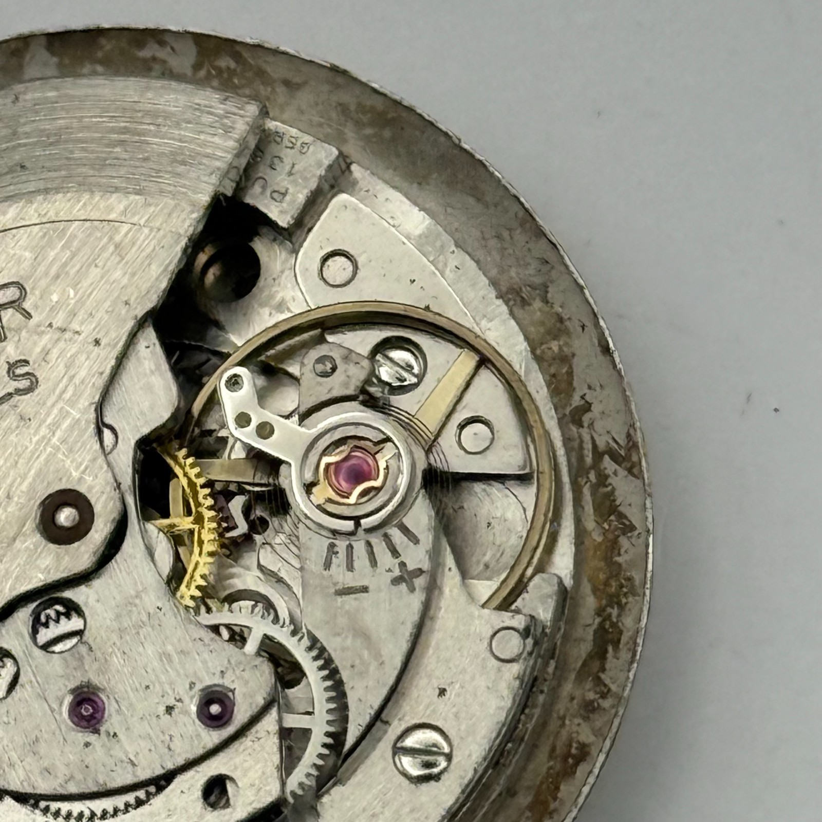 PUW 1361 Watch Movement Countess 25 Jewels Incabloc German Automatic Parts 30mm