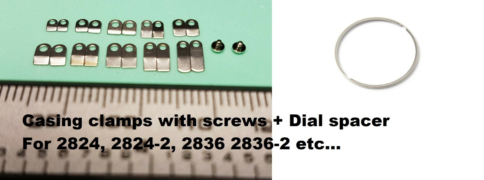 Dial spacer + Casing Clamps for ETA 2824 2824-2 2836 2836-2 2834 2872 2873 2874
