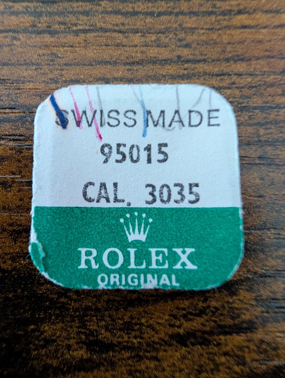 ROLEX-ESCAPE WHEEL SETTING -FACTORY SEALED- CALIBER 3035 PART 95015