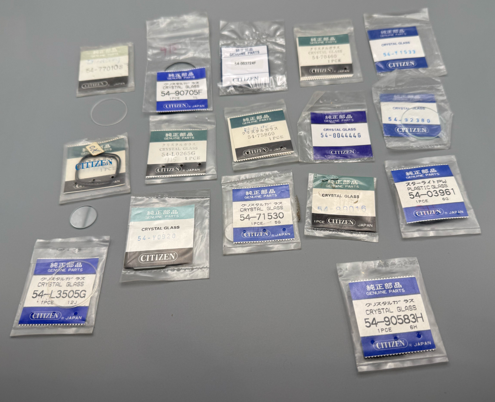 NOS Genuine Citizen Watch Crystal Glass Lot Factory Replacement Crystals Gaskets