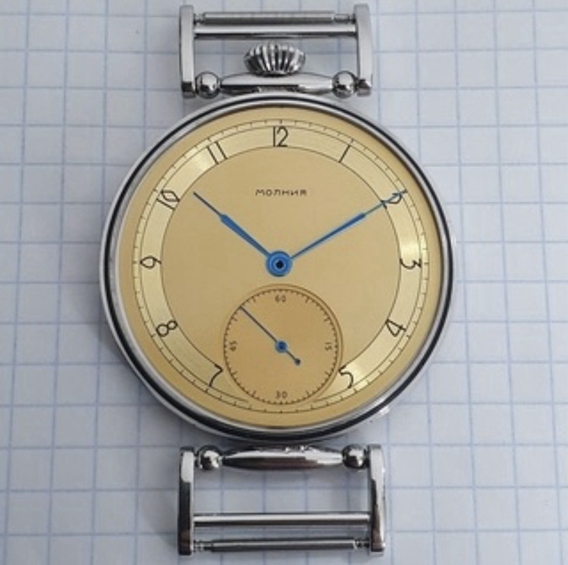 Molnija Marriage Watch Parts Set – Case Dial Hands – No Movement – Aftermarket