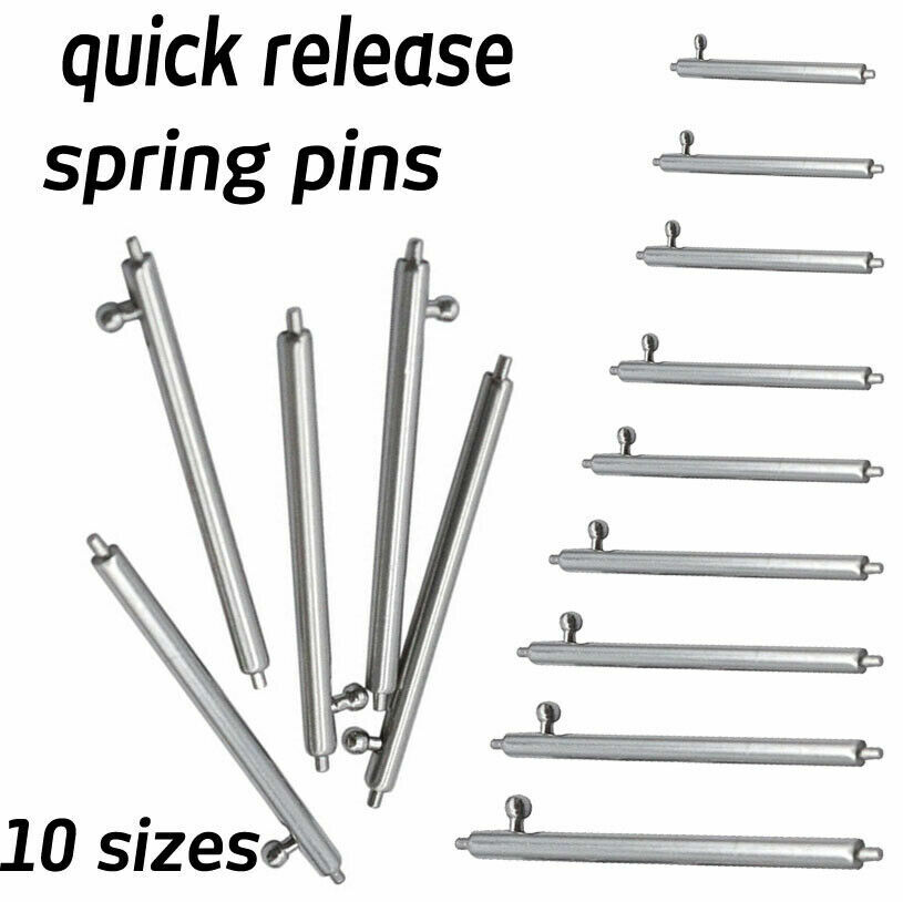 14-22 24mm Stainless Steel Quick Release Spring Bar Pins Watch Band Repair Tool