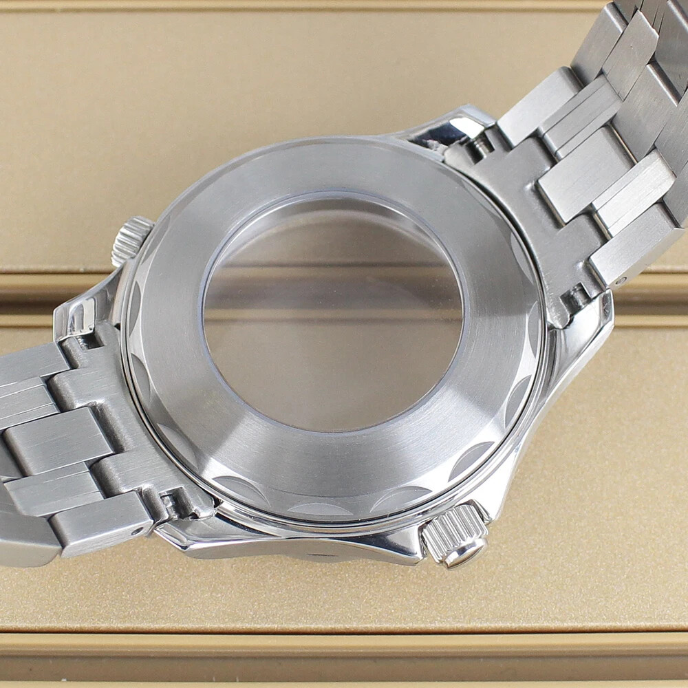 41mm Stainless Diver Watch Case+Stainless Strap For NH34 NH35 NH36Movement 10ATM