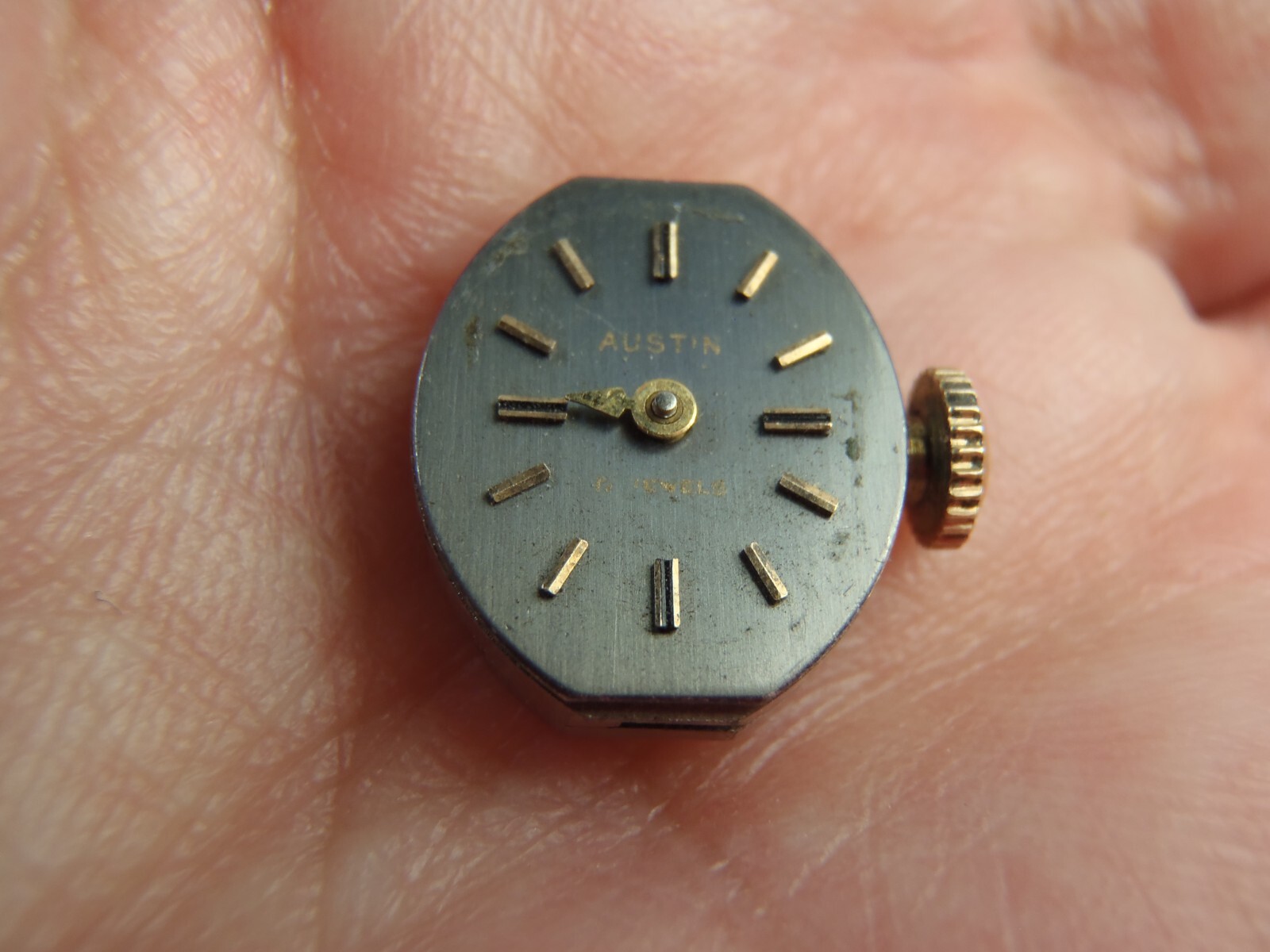 Austin Cal. 1677 Swiss Made 17 Jewels Wristwatch Movement Running