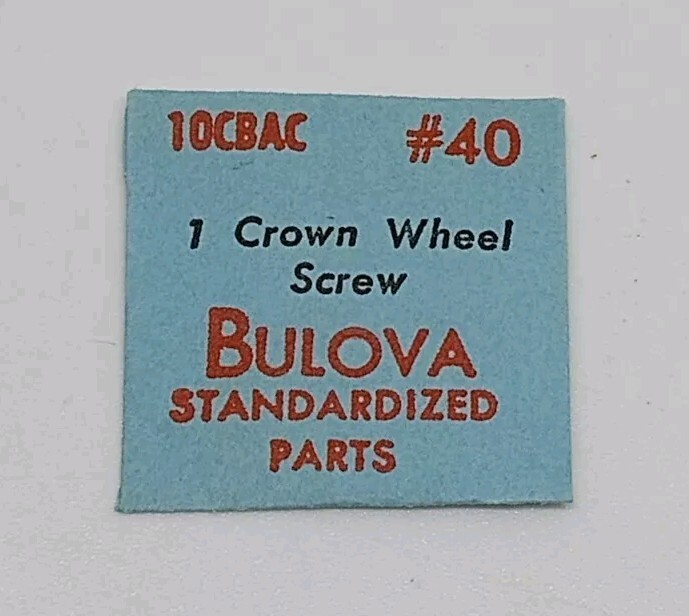 Bulova 10CBAC 11AC 11ACC 11ACAC 1 Crown Wheel Screw Part NOS