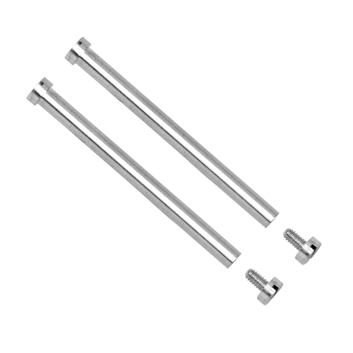 Two Piece 22mm Silver Screw Tube Replacement For Oris Divers Strap Band