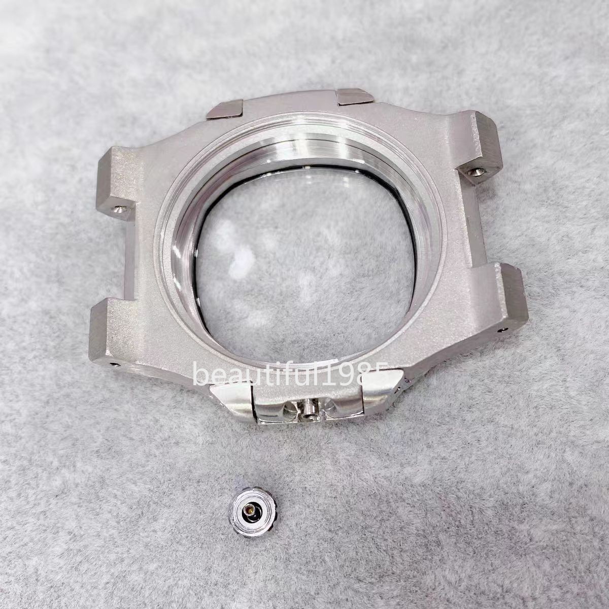 DIY Watch Part Kit for 8215 8200 Nautilus 43mm SS Watch Case+Dial+Hands+Strap