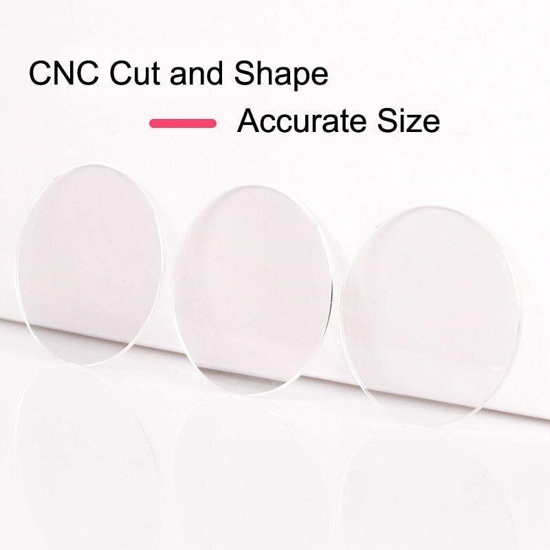16mm-40mm Smartwatch 2PCS Replace Watch Crystal Glass Thickness 1.2mm Round Lens