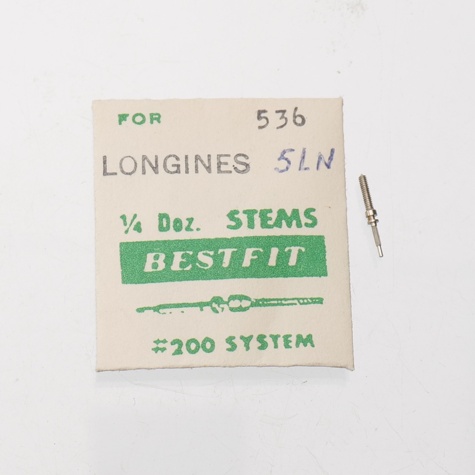 Longines 5LN Watch Stem (1) – 200/536F BESTFIT NOS Watchmakers Part