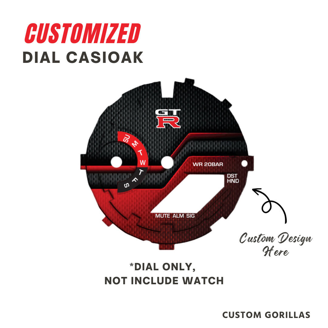 CasiOak Dial G Shock GA 2100 With Custom Logo GTR Design