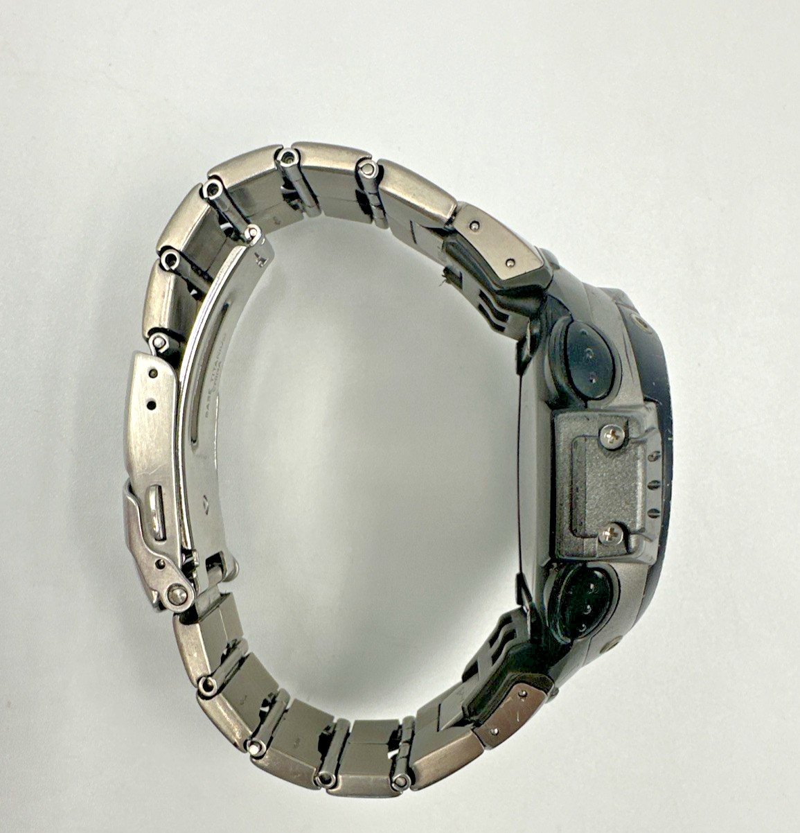 Vintage Casio Pro Trek PRG-100T Tough Solar Twin Sensor Titanium Bracelet Works