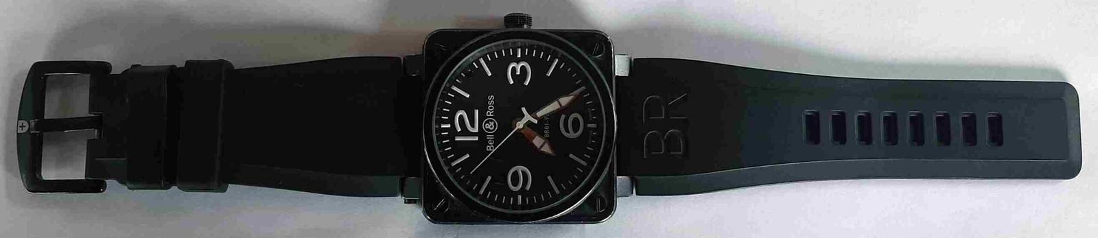 BELL & ROSS BR01-92 Military Gold & Steel Watch. Ref: BR01-92-S/R-701