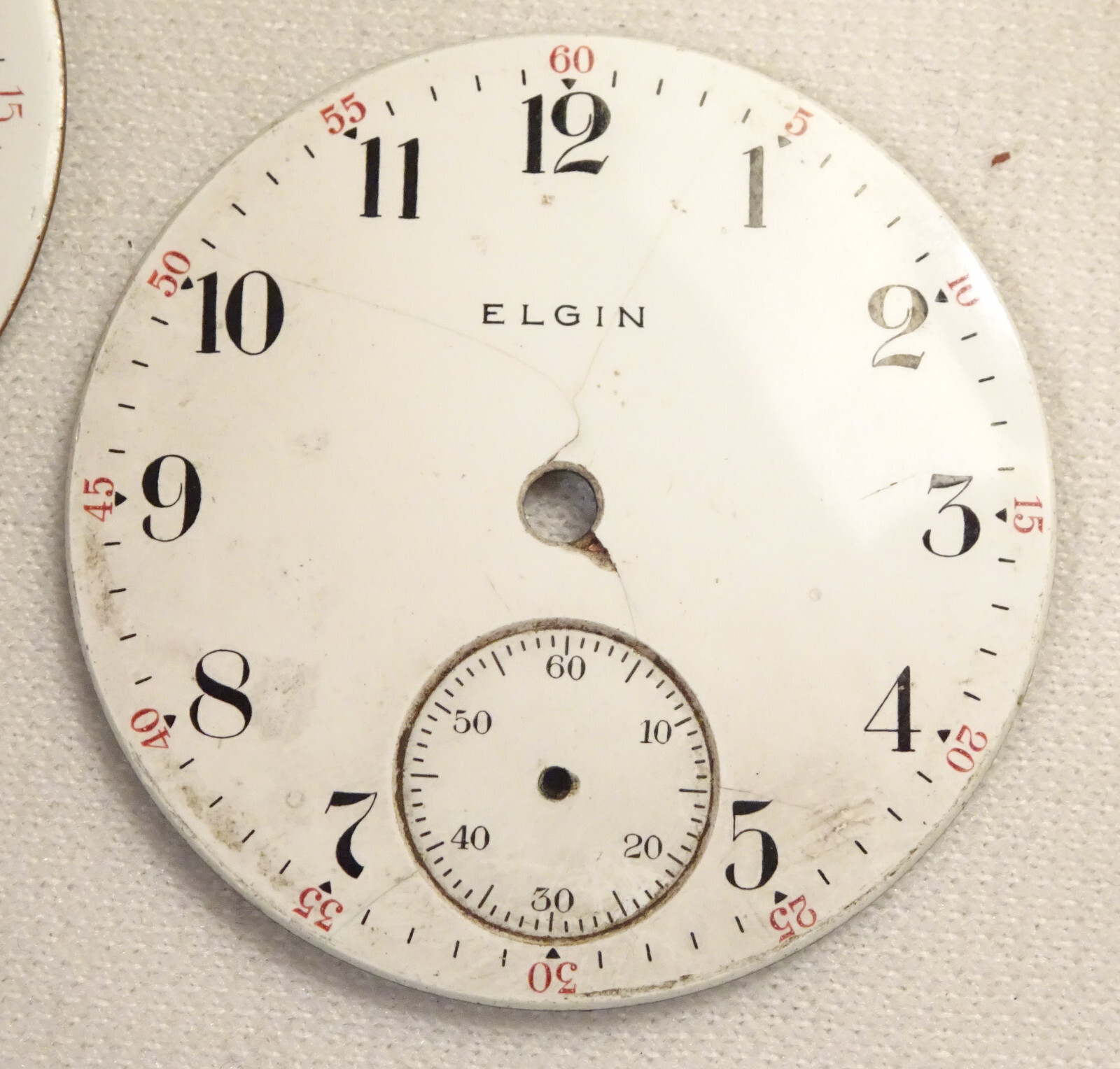 Antique Elgin Pocket Watch Dials Faces Steampunk Art Crafts