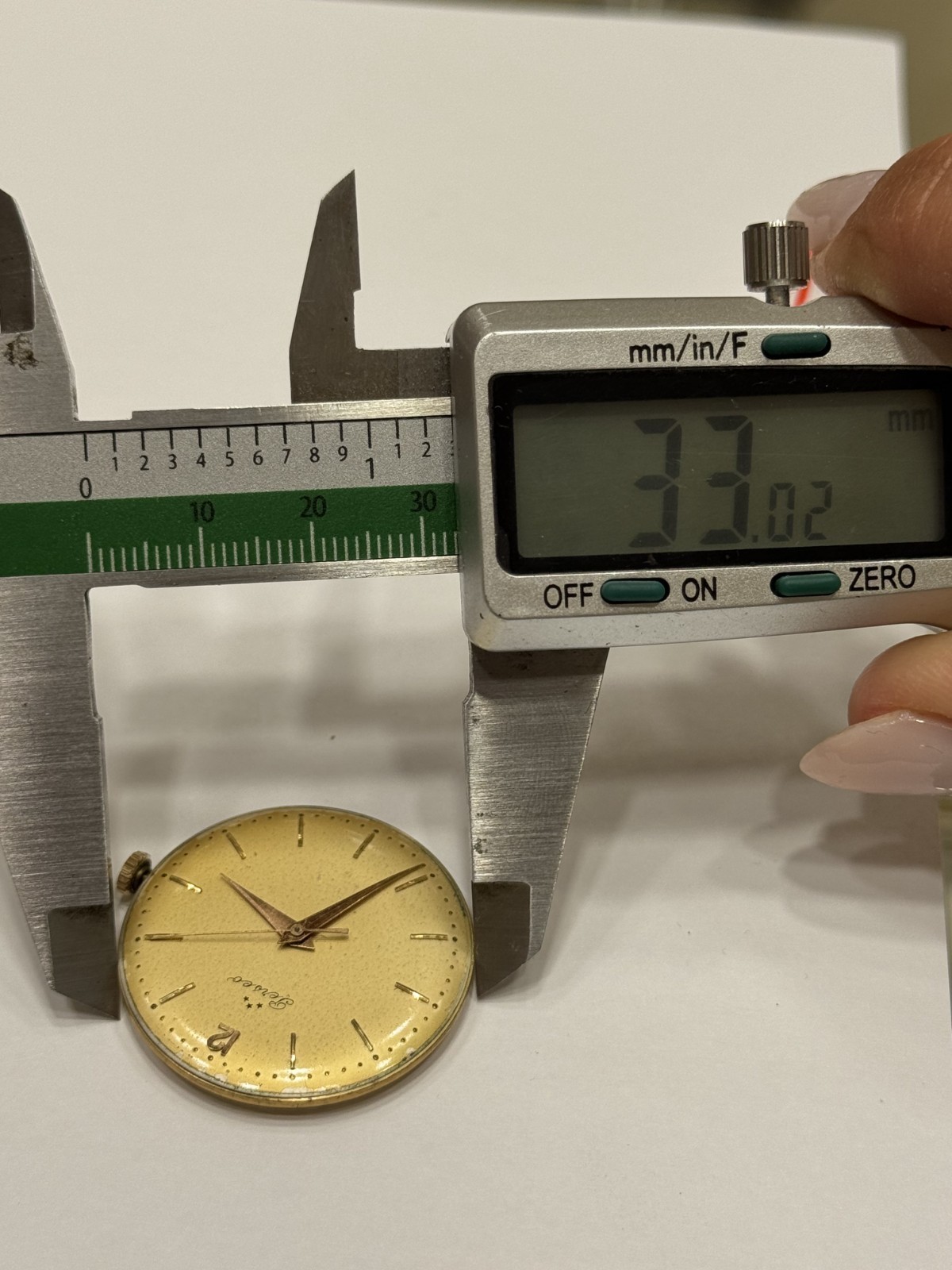 Perseo Movement & Dial Manual Cal.689 Swiss Made 17 Jewels Runing