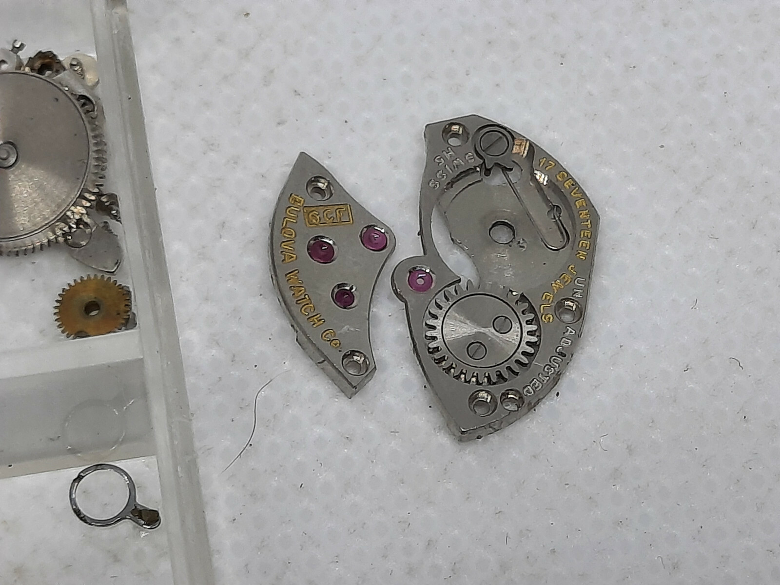 Lot of Various Vintage Bulova Ladies Watch Movement Parts 1960′ / 1970′ / 1980′