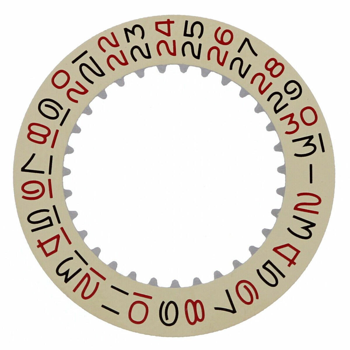 Champagne Red Black Roulette Replacement Date Disc For Rolex Submariner