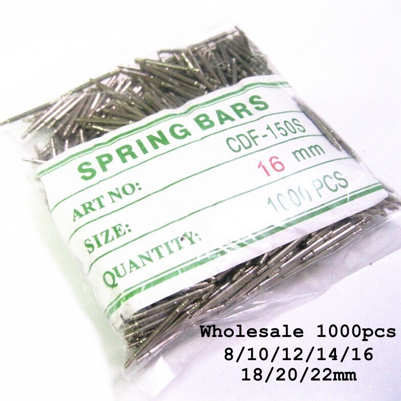 Wholesale 1000pcs Spring Bars Pins Watchband Repair 8/10/12/14/16/18/20/22mm