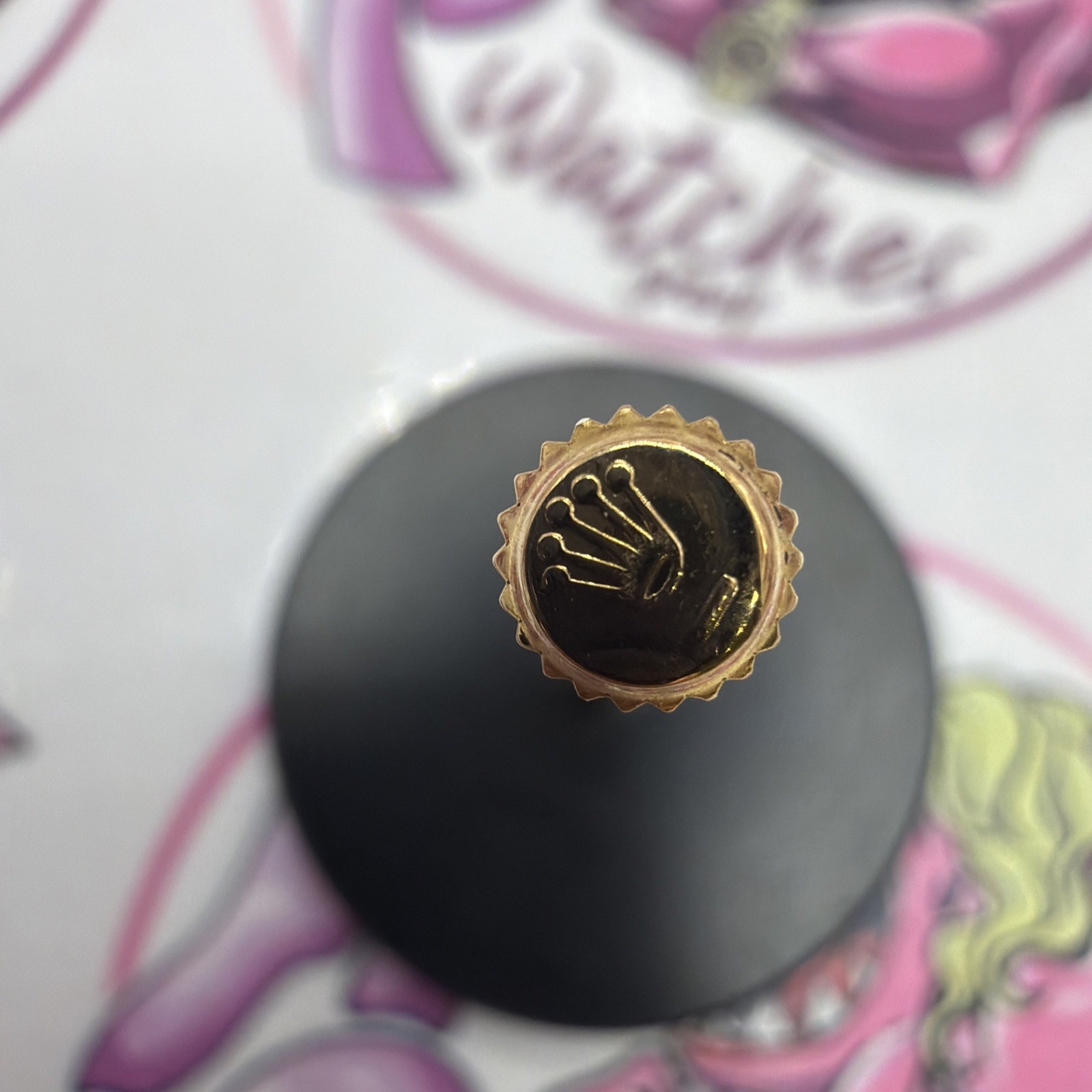 rolex crown corona + Tube Gold 69173 69178 Datejust Date 26mm Genuine