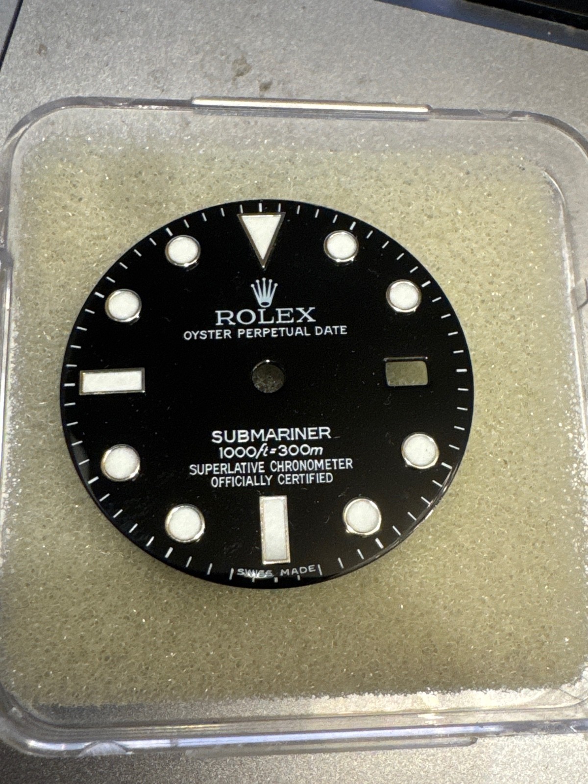 Rolex Submariner 40mm Refinished Black Luminous Dial For 16610 168000 16800
