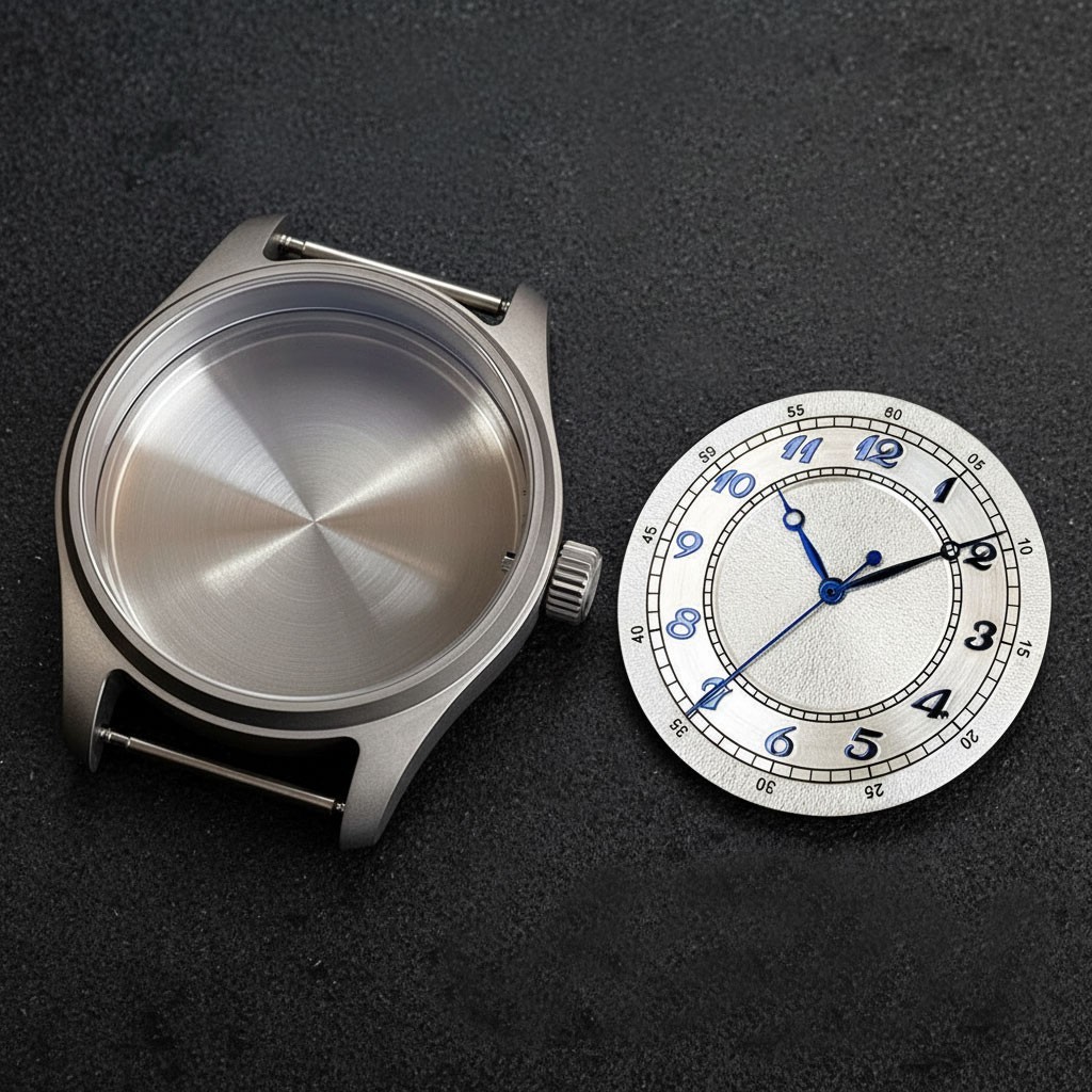 39MM Sapphire Glass Titanium Watch Case Fit PT5000 NH35 Half the Weight of Steel