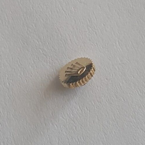 Rolex 4.2mm Gold Plated Undercut Crown