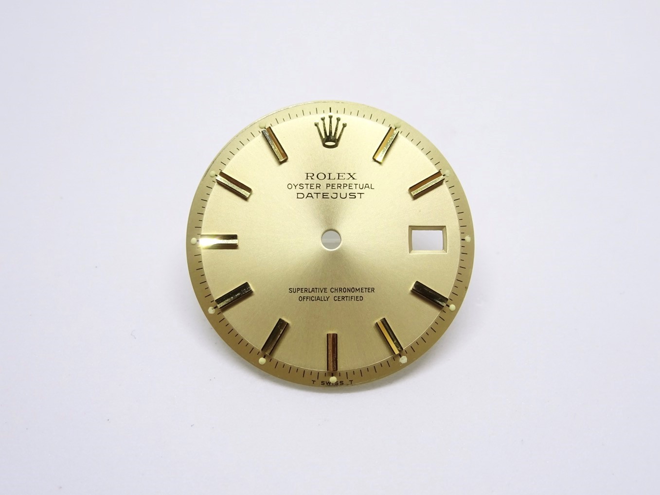 Rolex Datejust Piepan Wide Boy Watch Dial Champagne 1601 1603 1605 1607 1600