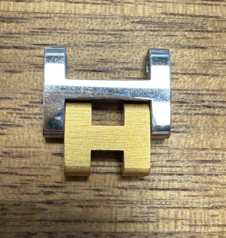 HERMES Clipper 12mm Authentic Link Watch Band Bracelet Parts