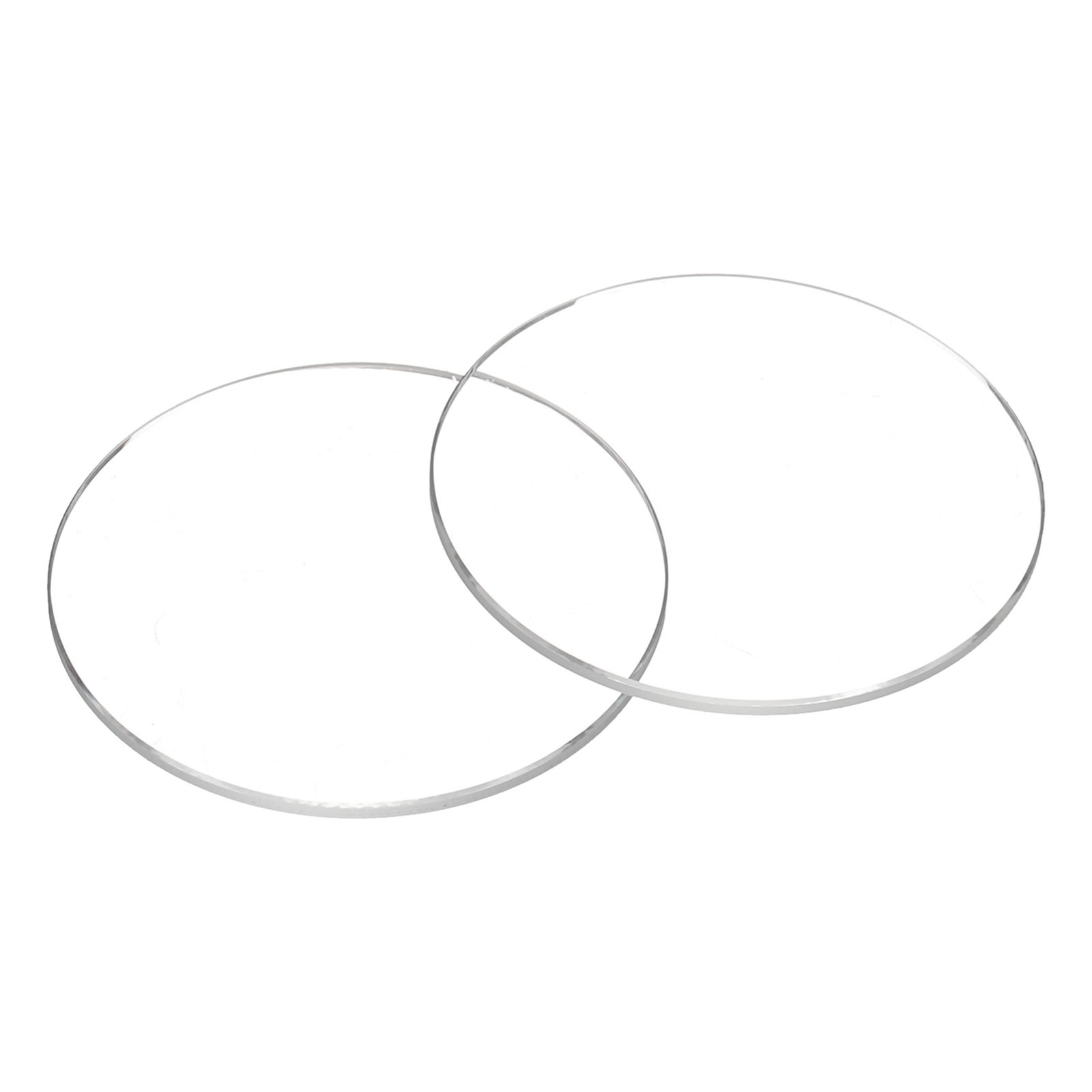 2pcs Watch Crystal Glass Lens 34.5mm x 1.0mm Beveled Edge Flat Glass Crystals