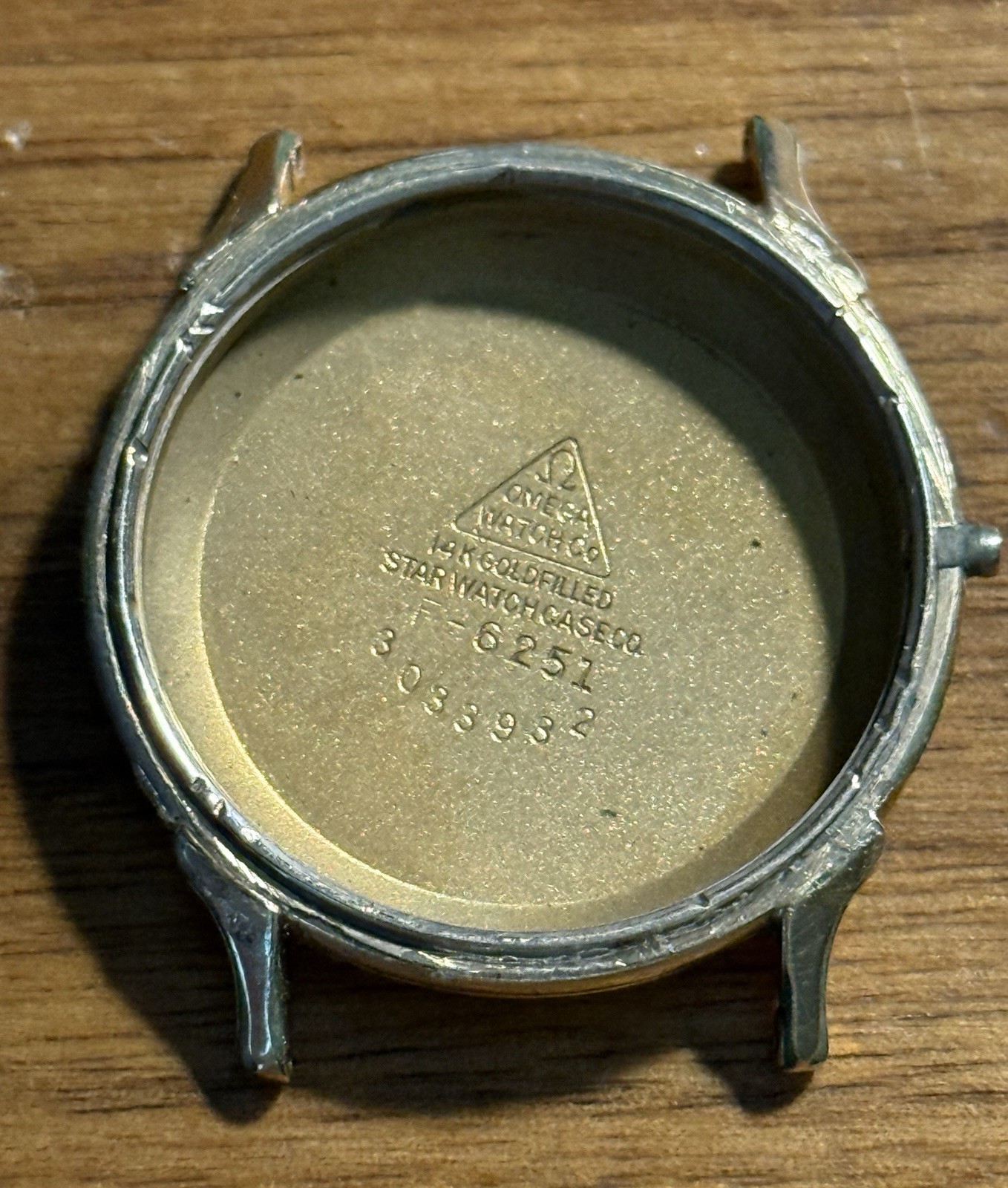 1950s Omega GF Watch Case and Back – Missing Front Bezel