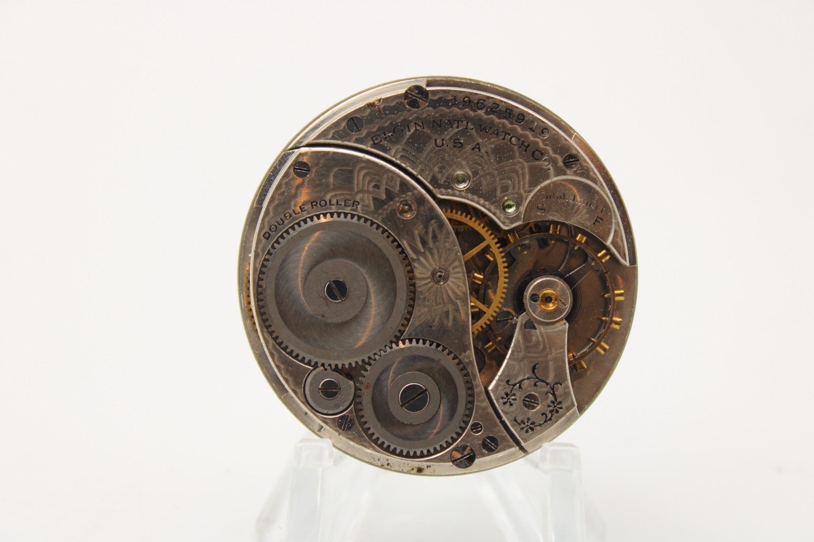 1917 ELGIN POCKET WATCH MOVEMENT 19625919 GRADE 303 12s 7j (FE3)